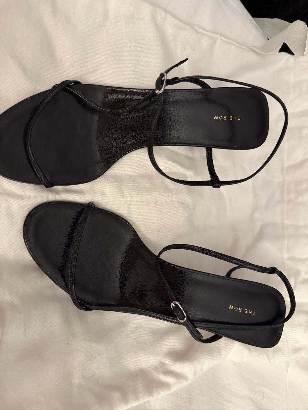 The Row Bare Sandal, Black, Size 36 - Picture 9 of 11